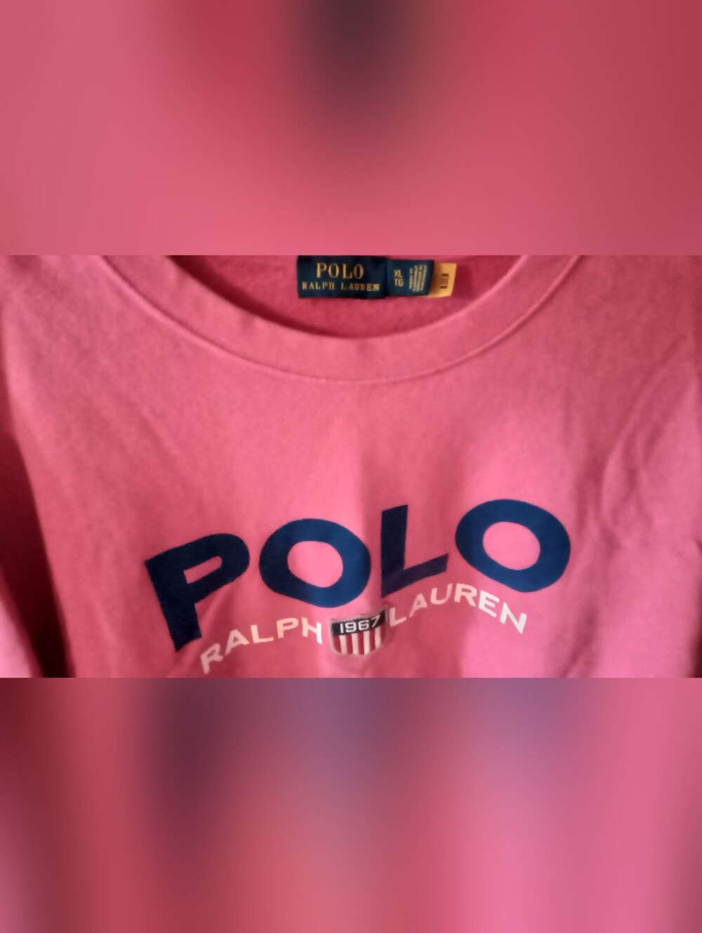 Polo by Ralph Lauren Women's Pink Graphic Logo Tee